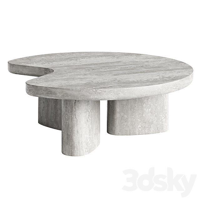 Poliform ERNEST coffee tables 3ds Max - thumbnail 3