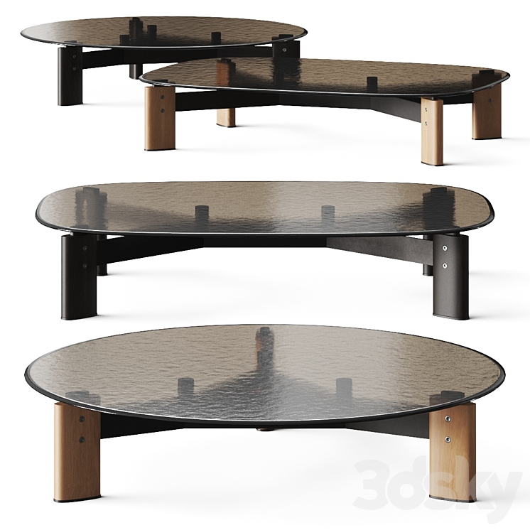 Poliform Ketch Coffee Tables 3DS Max Model - thumbnail 1