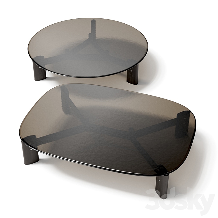 Poliform Ketch Coffee Tables 3DS Max Model - thumbnail 2