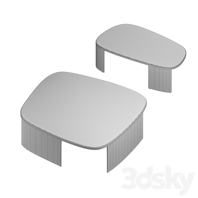 Poliform Koishi Coffee Table 3DS Max Model - thumbnail 3