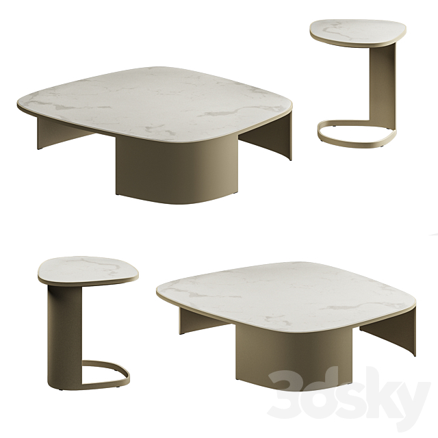 Poliform Koishi Coffee Table 3DSMax File - thumbnail 1