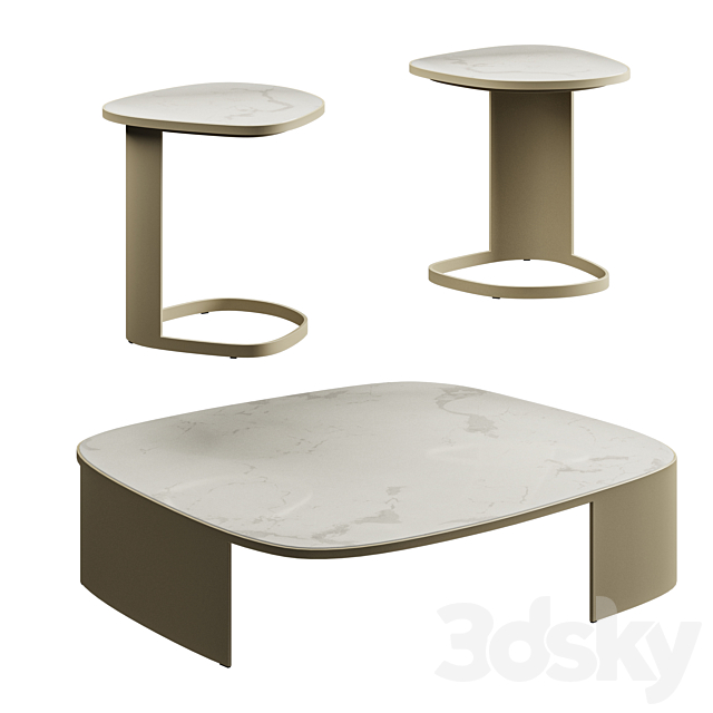 Poliform Koishi Coffee Table 3DSMax File - thumbnail 2