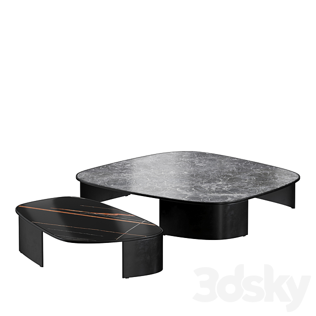 Poliform KOISHI Coffee Tables 3DSMax File - thumbnail 4