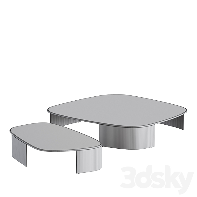 Poliform KOISHI Coffee Tables 3DSMax File - thumbnail 5