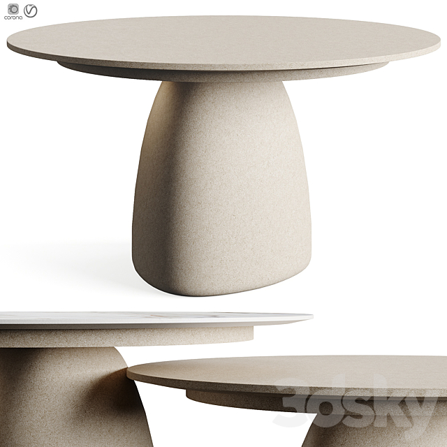 Poliform MONOLITH 2023.2 Circle One Table 3ds Max - thumbnail 1