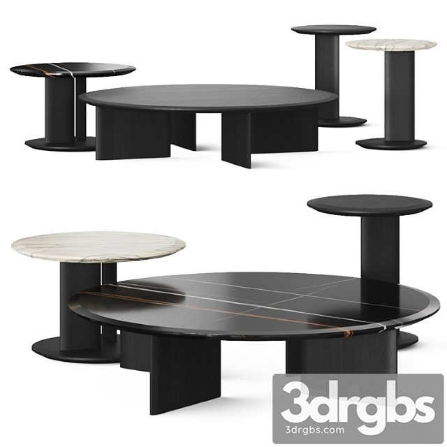 Poliform Mush Coffee Tables 3dsmax Download - thumbnail 1