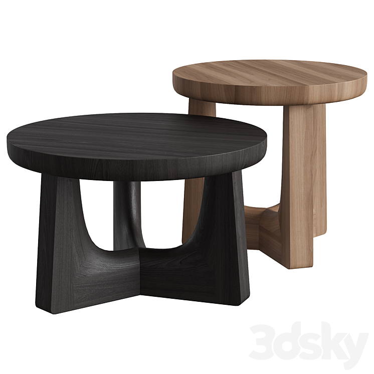 Poliform Nara Coffee Table 3DS Max - thumbnail 1