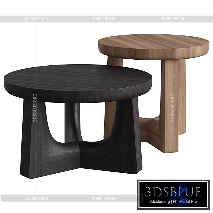 Poliform Nara Coffee Table 3DS Max - thumbnail 3