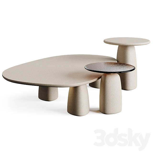 Poliform STRATA 2023.2 Coffee Table 3DS Max Model - thumbnail 2