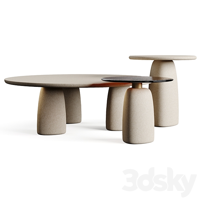 Poliform STRATA 2023.2 Coffee Table 3DS Max Model - thumbnail 3