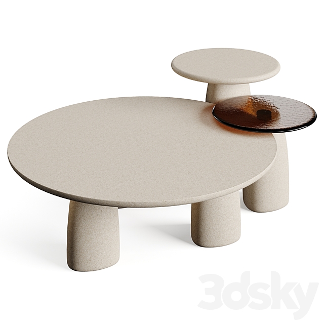 Poliform STRATA 2023.2 Coffee Table 3DS Max Model - thumbnail 5