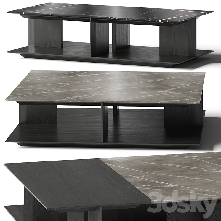 Poliform Westside Coffee Tables 3DS Max Model - thumbnail 1