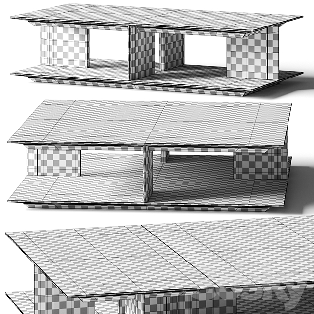 Poliform Westside Coffee Tables 3DSMax File - thumbnail 3