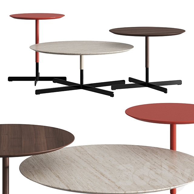 Poltrona Frau Bob Coffee Tables 3DSMax File - thumbnail 1