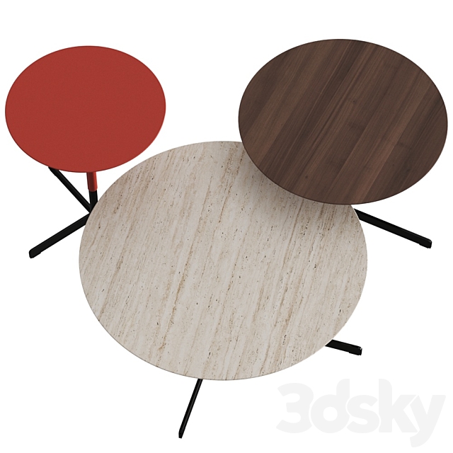 Poltrona Frau Bob Coffee Tables 3DSMax File - thumbnail 2