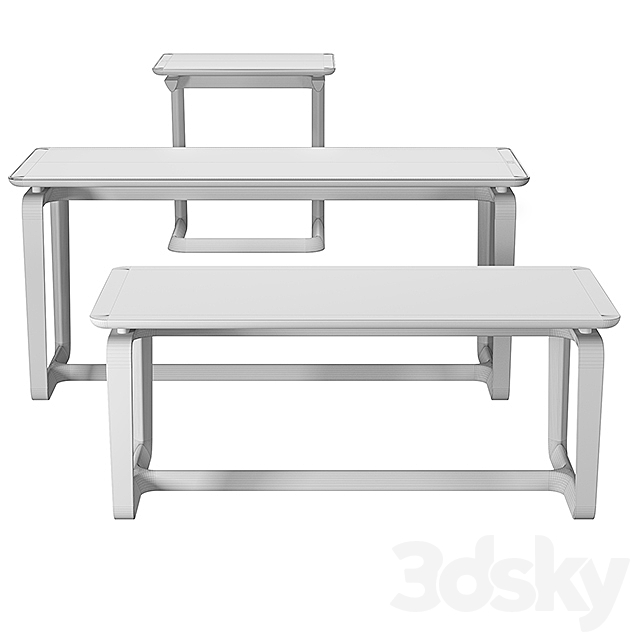 Poltrona Frau – Fidelio Small Square Tables 3DSMax File - thumbnail 3