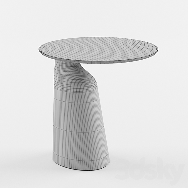 Poltrona Frau Ilary Monolithic Coffee Table 3DS Max Model - thumbnail 2