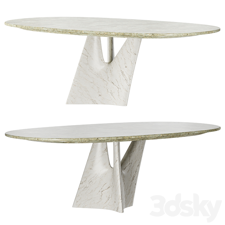 Poltrona Frau INFINITO | Table 3DS Max Model - thumbnail 1