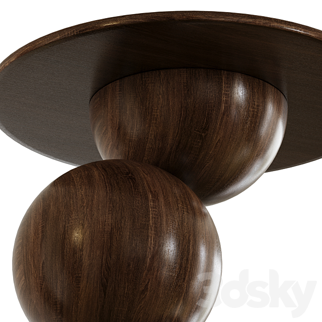 Pom Pom Side Table 3DS Max Model - thumbnail 3