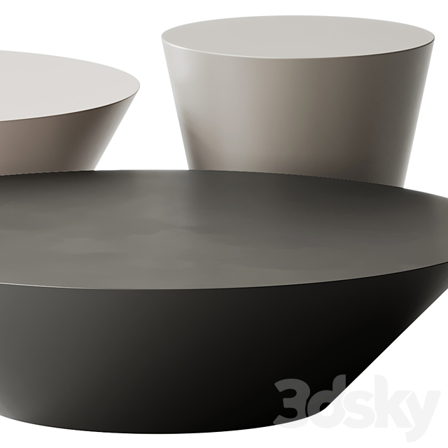 POND Round coffee tables by ACERBIS 3ds Max - thumbnail 2