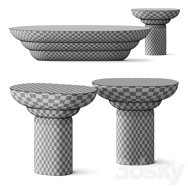 Popus Editions Babka Coffee Tables 3DSMax File - thumbnail 2