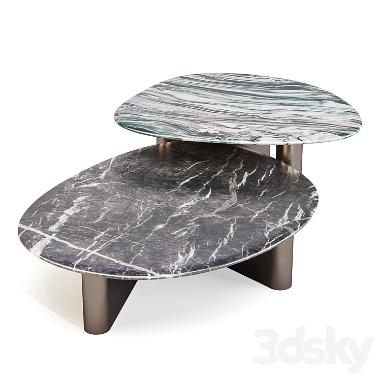 Porada 2022: Callisto – Coffee and Side Table 3DS Max Model - thumbnail 2