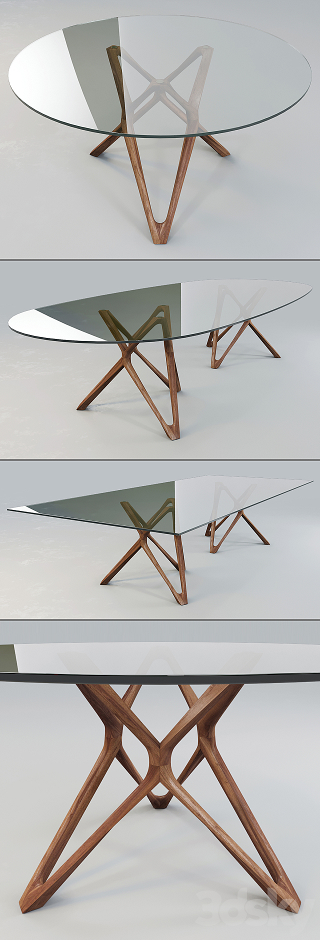 Porada: Dining Table – Circe “On Refilling” 3ds Max - thumbnail 2