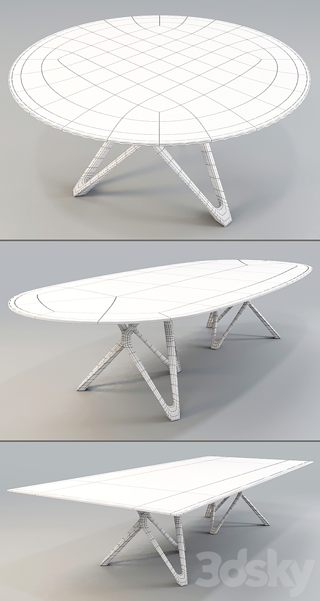 Porada: Dining Table – Circe “On Refilling” 3ds Max - thumbnail 3