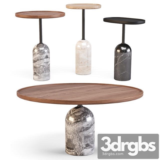 Porada Ekero Coffee And Side Tables 3dsmax Download - thumbnail 1