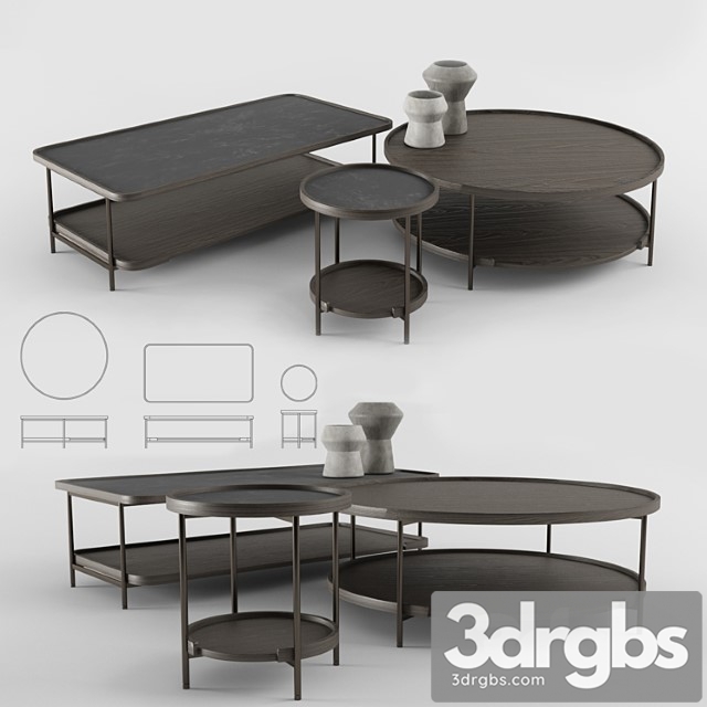 Porada koster coffe table 2 3dsmax Download - thumbnail 1