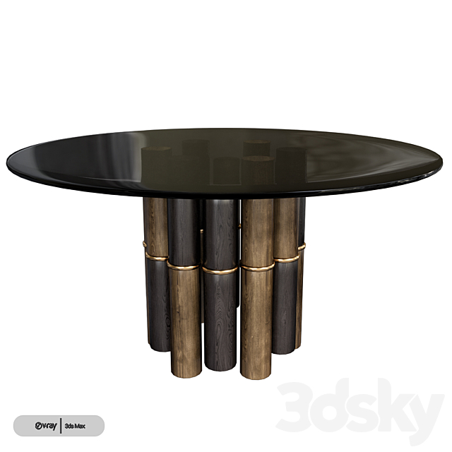 Porada Pilar Mix Table 3DSMax File - thumbnail 2