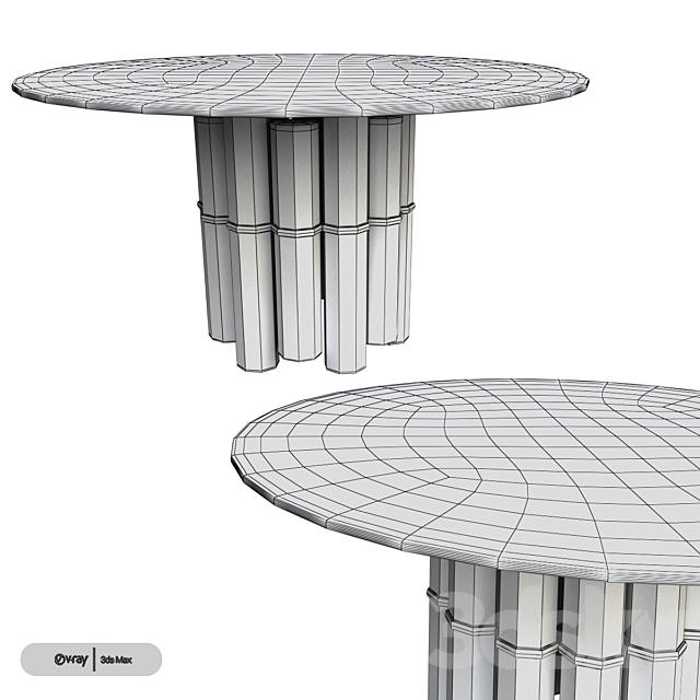 Porada Pilar Mix Table 3DSMax File - thumbnail 3