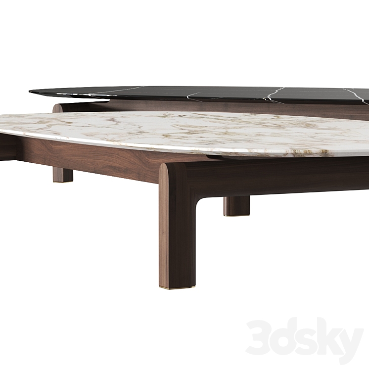 Porada Quay Ovale Center Tables 3DS Max - thumbnail 2