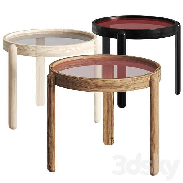 Porada Trittico Coffee Tables 3DSMax File - thumbnail 1