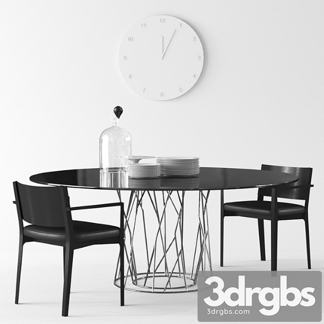 Porro synapsis table and como chair 2 3dsmax Download - thumbnail 1