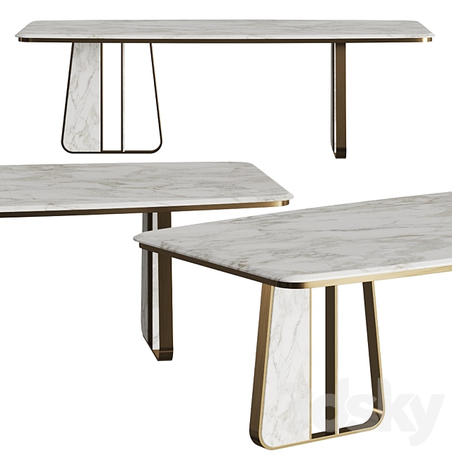 Porustudio Kenai Dining Table 3DSMax File - thumbnail 1