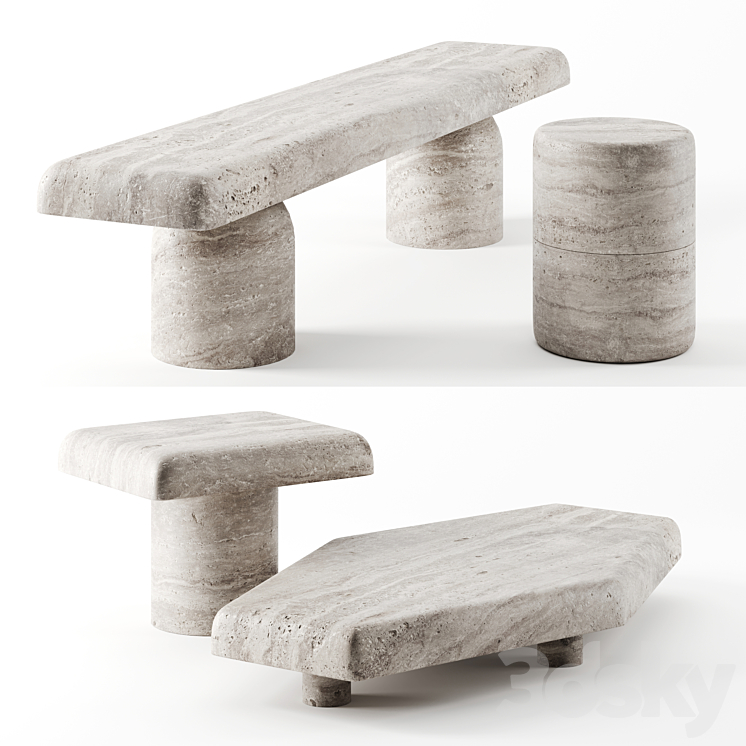 Primitif Collection Tables by Francesco Balzano & Valeriane Lazard 3DS Max Model - thumbnail 1