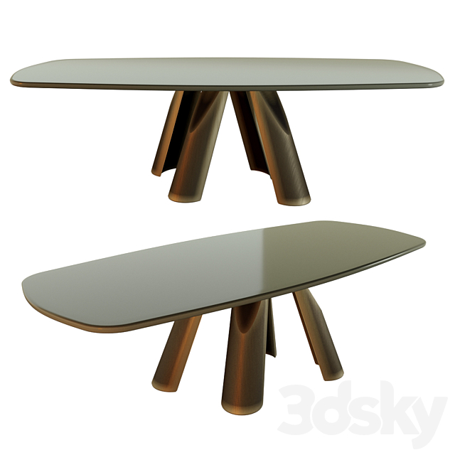 Prince dining table from the Italian brand Arketipo 3DSMax File - thumbnail 1