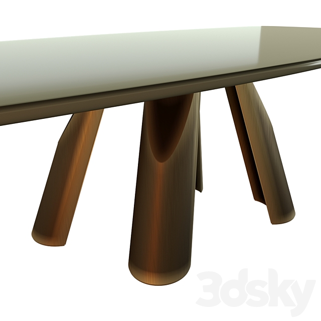 Prince dining table from the Italian brand Arketipo 3DSMax File - thumbnail 2