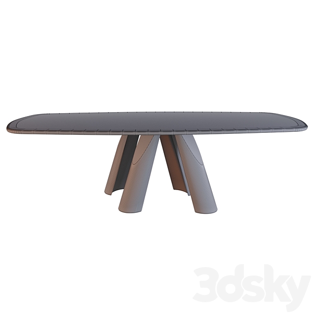 Prince dining table from the Italian brand Arketipo 3DSMax File - thumbnail 3