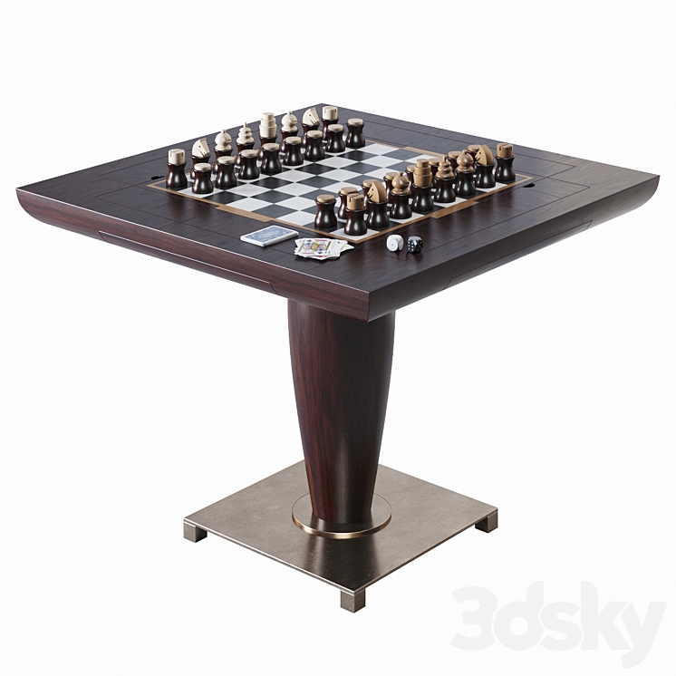 Promemoria Bassano da gioco Game table 3DS Max - thumbnail 1