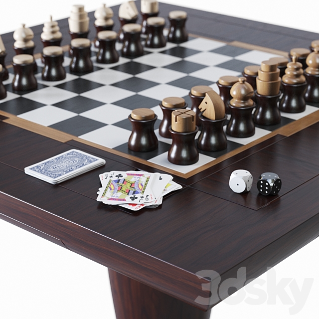 Promemoria Bassano da gioco Game table 3DSMax File - thumbnail 2