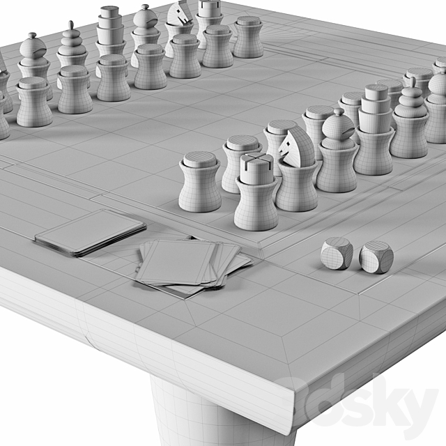 Promemoria Bassano da gioco Game table 3DSMax File - thumbnail 3