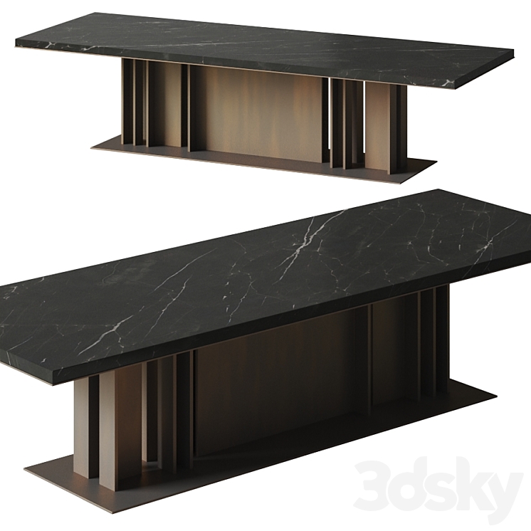 Promemoria NILA – dining table 3DS Max Model - thumbnail 1