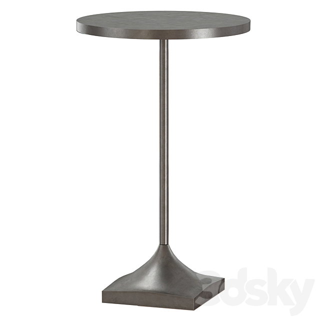 Prost Small Metal Drink Table (Crate and Barrel) 3DS Max Model - thumbnail 2