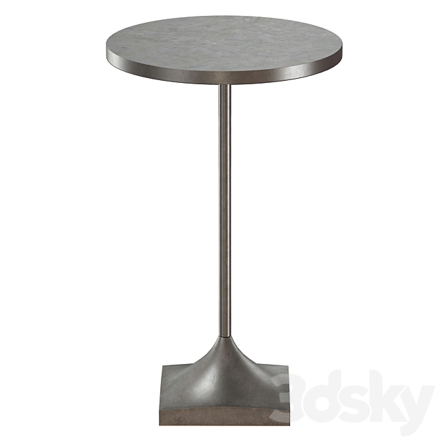 Prost Small Metal Drink Table (Crate and Barrel) 3DS Max Model - thumbnail 3