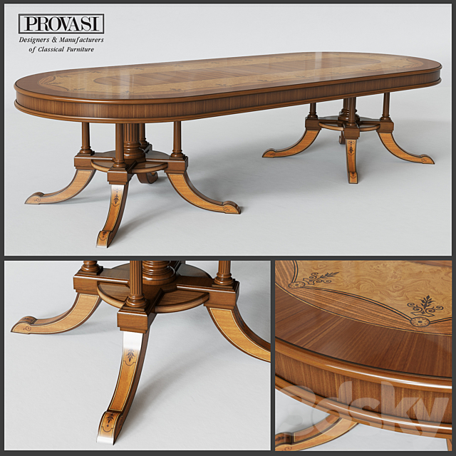 PROVASI 1213 Oval Table 3DSMax File - thumbnail 1