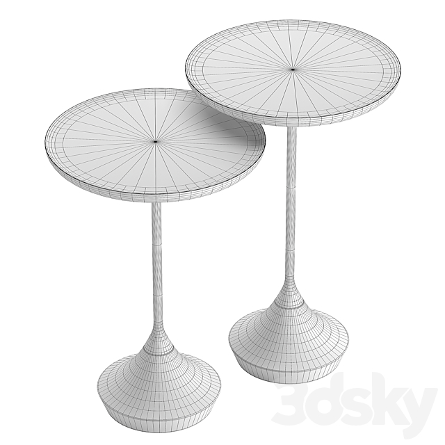 Puglia Side Tables by Eichholtz 3DSMax File - thumbnail 4