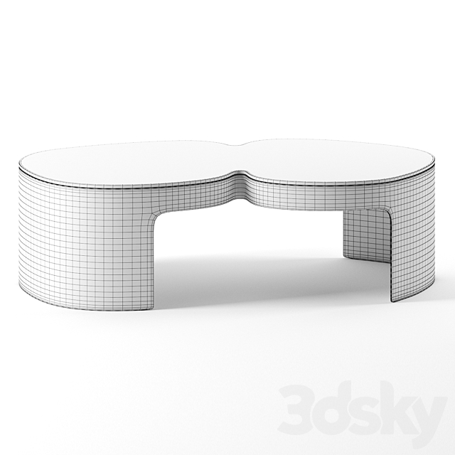 Pukka coffee table by Ligne Roset 3DS Max Model - thumbnail 2