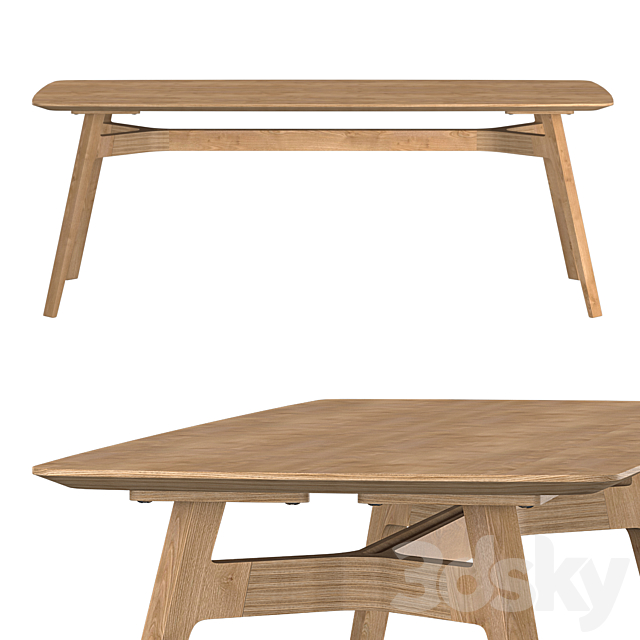 Q Table 200 3DS Max Model - thumbnail 2